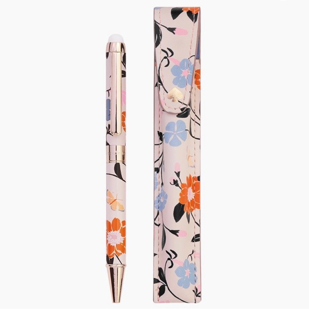 SOLD 🚫 Kate Spade New York Floral Garden Stylus & Pen with Matching Pouch